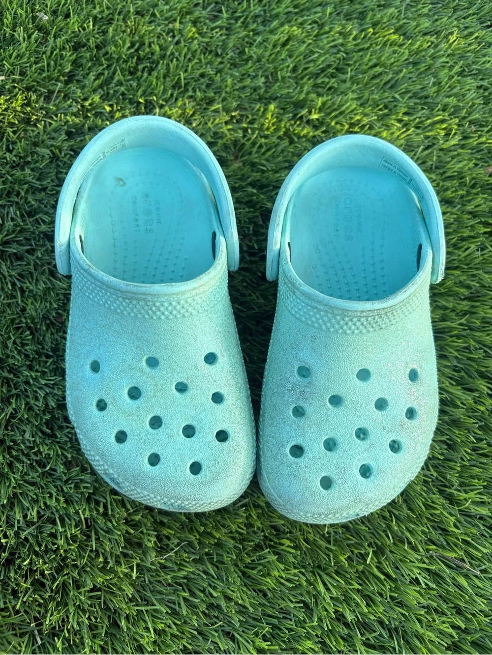 CROCS Kids Aqua Foam Clog Sandals size 9C